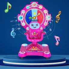 회전 관람차 키즈카페 펜션 놀이기구 회전의자 놀이터 키즈, A. 핑크색 관람차, 1개