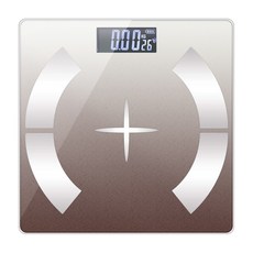 智能超薄APP藍牙體重計 超薄設計 APP數據追蹤 精準測量 全家適用, 漸變黑, 1個, A1