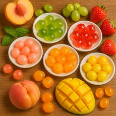 과일 과즙 젤리 도시락 간식용 1kg 대용량 탕비실 젤리열풍 주역 KOZED, KOZED 과즙젤리 딸기 1kg