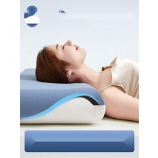 호텔 딥 슬립 메모리폼 베개 목 지지 마사지 측면 수면, 1개, 03 42x70x6cm-White
