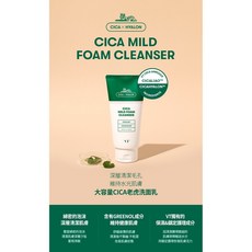 VT CICA X HYALON CICA MILD FOAM CLEANSER 300ml 大容量積雪草老虎洗面乳 溫和保濕 深層清潔毛孔, 1個