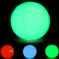 스토리앤홈 led 비치볼, 1개, 화이트, 30cm