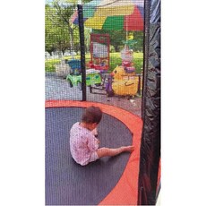 대형트램폴린 야외 방방이 점프 놀이기구 캠핑장 놀이터, 6피트(1.83m) 주황 벨트가드, 1개