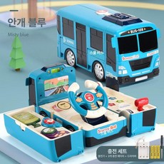 전동 변형 자동차 장난감 남아 교육용, 1개, 블루 배터리버전