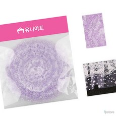 라프샵 주름레이스 반짝이레이스 보라 3x165