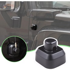 Hummer H3 2005-2009 1 PCS매트 블랙용 접착 베이스 장식 안테나 액세서리가 있는 H*3 커버용 PIUGILH, Silver