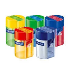 스테들러 원통형 1홀 연필깎이 511, 1개, 컬러랜덤