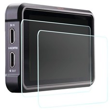 Atomos Ninja V 5인치 녹화 모니터용 액정보호필름 Atomos Ninja V 12.7cm(5인치) 녹화 모니터용 울트라 클리어 9H 강도 강화 유리 커버 - 2팩, Atomos Ninja V 5인치 녹화 모니터용 액정보