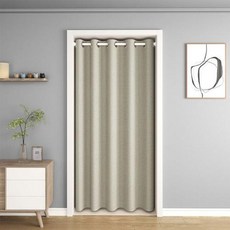 단색 차광 및 단열 파티션 문짝 커튼 옷장 침실 거실, 5) grey - W100cm x H200cm 1Pc-