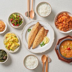 [감동키친] 순살 고등어 프리미엄 반찬세트 정기배송 (국1+요리1+반찬4) 균형잡힌 건강 식단, 1개, 2.7kg