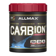 ALLMAX Carbion碳水化合物+電解質補充粉 藍冰味, 1個, 725g