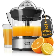 Lebenlang Lemon Squeezer Electric High Juice Yield Juicer Orange 2 Directions of Rotation Fruit P, Lebenlang Lemon Squeezer Elect