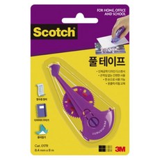 쓰리엠 투명양면테이프리필 017R 8.4mm x 8m, 3개