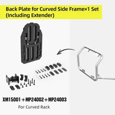 MJX2004 용 Rhinowalk 사이드 백 액세서리 불규칙하게 곡선 랙 익스텐더에 맞는 가방 설치 배기 파이프 방, 01 See the picture, 01 China Mainland