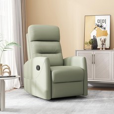 데일리온 모션소파 슬라이딩쇼파 거실소파 슬라이딩소파 리클라이너 쇼파 모션슬라이딩쇼파, 전동 270 회전 흔들의자 기능 진동 마사지, 라이트빈그린 테크 패브릭
