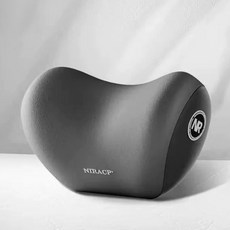 하우쏠 차량용 메모리폼 목베개 헤드레스트 목쿠션 2개, 그레이