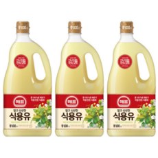 오래된 전통 해표 콩기름 식용유, 1.8L, 3세트