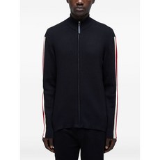 오스클렌 스트라이프 디테일 집업 가디건