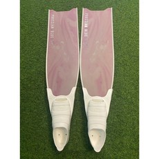 S-Swing 玻纖長蛙，普魯士藍/粉紅湖色，自潛自由潛水長蛙鞋，適合35-36尺寸，附白腳套