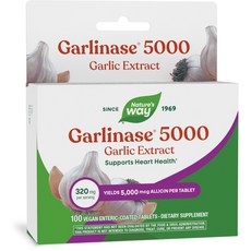 Enzymatic Therapy Nature's Way Garlinase 500大蒜萃取腸溶錠, 100顆, 1盒