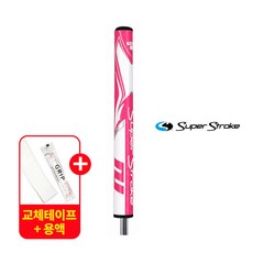 슈퍼스트로크 제너지 투어 1.0 골프 퍼터그립 일관된 스트로크 셀프 교체용품 증정, 1개, 투어 1.0 핑크/화이트