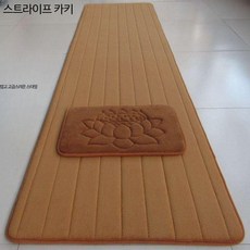 절방석 명상 에스닉 대형 두꺼운 원형 캠핑, G_스트라이프 카키