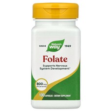 네이처스웨이 엽산영양제 folate 식이엽산 엽산DFE 100정