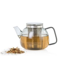 ADHOC 晶璨YUNA玻璃泡茶壺-煙灰色《WUZ屋子》, 1個