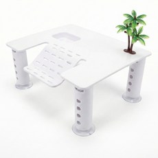 烏龜曬台 烏龜/兩棲類/爬蟲類/蜥蜴適用 環保材質 增加抗滑效果 易於小寵攀爬, 1個, 白色