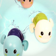 한스밀 수영장 피서지 신나는 수중 회전 완구 거북이태엽완구