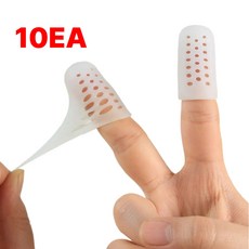 딜라이프 손가락 커버 보호대 실리콘 골무 10P, 10개, 화이트