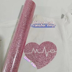 글리터 열전사 비닐 HTV DIY 의류 셔츠용 고탄성 데코 필름 플렉스 포일 플로터, [00] 11.8inx3ft, g004
