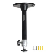 살랑 미니 프로젝터 벽걸이 스탠드 천장 브래킷 홀더 (YG300 J15 LED DLP DV 보안 카메라용), 01 검정색