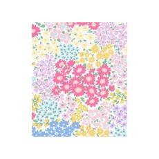 퀼트스타 코스모 원단 면 옥스퍼드 게더링플라워 일본 수입 패브릭 퀼트 퀼팅 천 아플리케 바느질 32311, 1개, 화이트X핑크