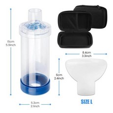 네블라이저 애완 동물 고양이 개 에어로졸 챔버 탱크 스페이서 보조 흡입 펌프 분무기 수동 플라스틱 실리콘 마스크 클리닉 신제품, 1개