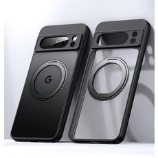 適用於新品谷歌10旋转磁吸支架手機殼Pixel 8A8Pro透明防摔保護套
