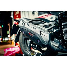 APEXX 韋德機車精品 GT防燙蓋 碳纖維排氣管護蓋 適用於DRG 曼巴 JETSL, 單購防燙蓋組