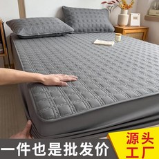 2025新款夾棉牀笠 單件學生宿舍可用 牀墊保護罩 防滑防塵套 牀上用品, 加棉牀笠-深灰【親膚透氣】,90x200cm-單牀笠