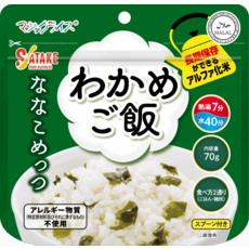 Satake Magic Rice 海帶飯 長期保存 阿爾發米 附湯匙, 70g, 1個裝