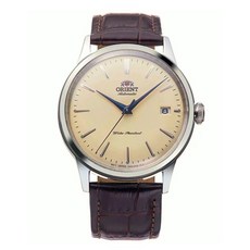 ORIENT 東方 DATE Ⅱ 機械腕錶 RA-AC00M04Y 復古奶油黃面皮帶款