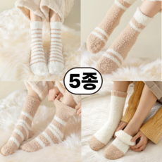 일상up 털빠짐없고 밴드조임 없는 편안한 남여공용 수면양말 5종