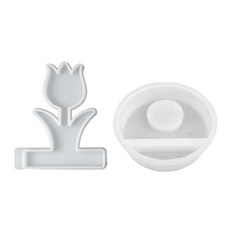 촛불 홀 홀더 실리콘 몰딩 튤립 촛불 홀더 실리콘 몰딩 주조품, 2