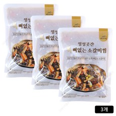 [홈쇼핑] 정성곳간 특 뼈없는 소갈비찜, 3개, 500g
