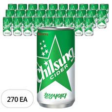롯데 칠성사이다 캔, 210ml, 270개
