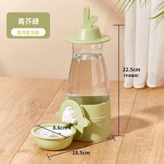 兔耳水壺 600ml 青芥綠, 1個, 【搶購】兔耳水壺600ml-青芥綠