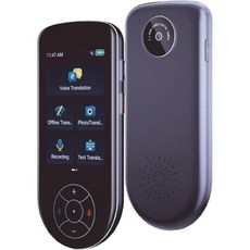 언어 번역 장치 WiFi 필요 없음 양방향 인스턴트 번역기 지원 137개 실시간 휴대 가능 음성 온라인오프라인AI텍스트사진 번역실버 블랙, Silver Black