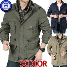 더세븐스레터 남성 봄가을 ROUGH STOCK 야상 하프 후드점퍼 아웃도어 통풍기능 우수 안감 야외활동 우수 바람막이 방풍 보온 발수 3칼라 국내배송