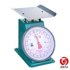 建中牌12KG市場秤/秤子/磅秤/料理秤，清晰刻度，堅固耐用，適用於市場、家庭、餐飲業