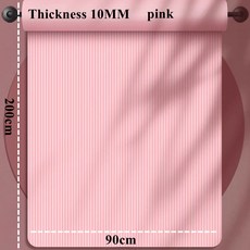 요가 매트 슬립 운동 매트 200/185 90/80 1cm 두꺼운 단색 요가 운동 매트 다기능 홈 방수, pink 200 x90cm