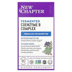 Newchapter 發酵維生素B群純素錠, 1個, 30錠